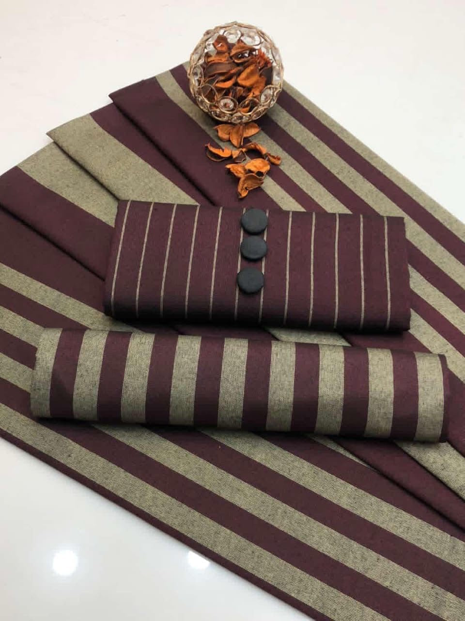 3pc Multani Khaddi Susi Maroon